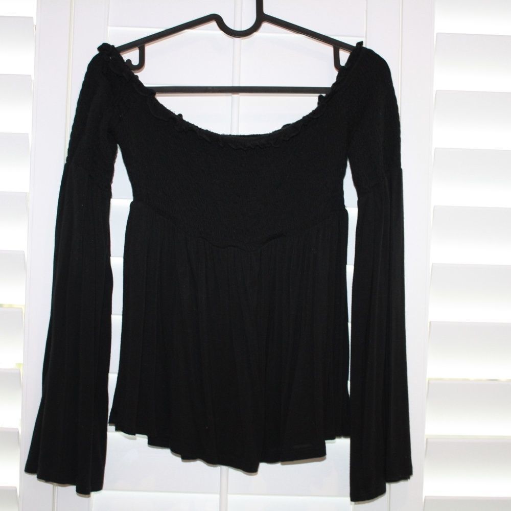 MOSSIMO SUPPLY Co. Women's Long Sleeve Scrunch Bust Blouse